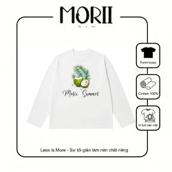 Áo thun boxy tay dài MORII Summer