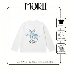 Áo thun boxy tay dài Morii Starfish