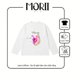 Áo thun boxy tay dài MORII Moments