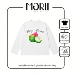 Áo thun Boxy tay dài MORII Coconut - Item Thời Trang Basic Được Yêu Thích