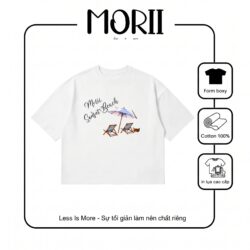 Áo thun boxy tay ngắn MORII Sunset Beach