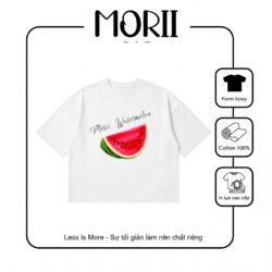 Áo thun boxy tay ngắn MORII Watermelon
