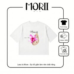 Áo thun boxy tay ngắn MORII Moments
